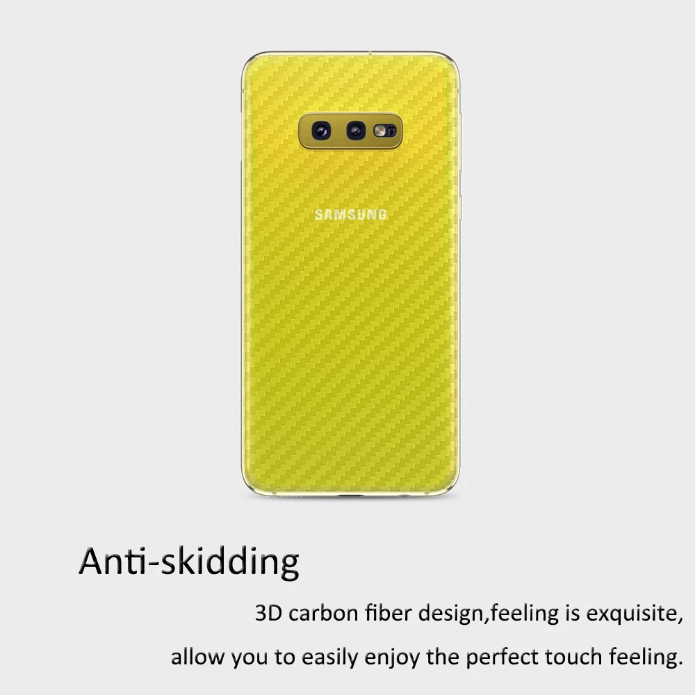 Задняя пленка из углеродного волокна для Samsung Galaxy S20 Plus Защита экрана + Note 10 Pro не
