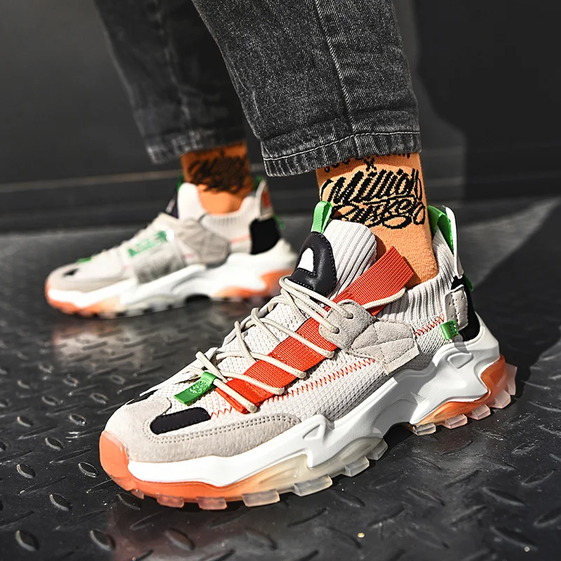 

High Quality Running Shoes Comfortable Breathable Sports Shoes Rubber Hard-Wearing Trainers Jogging Sneakers Trendy Sock Shoes