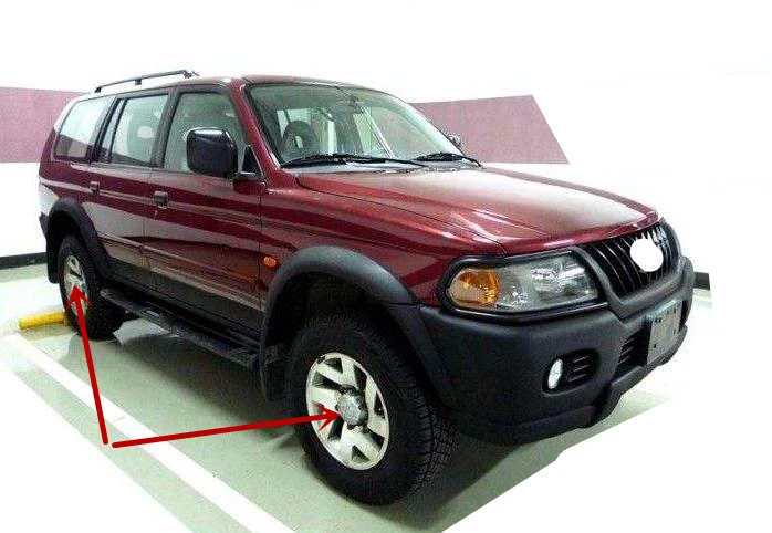 Колпачки для центра колеса хромированные с держателем Pajero Sport крышка ступицы Montero