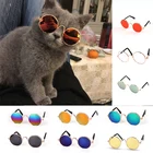 Очки солнцезащитные круглые для маленьких собак, кошек, фотографий