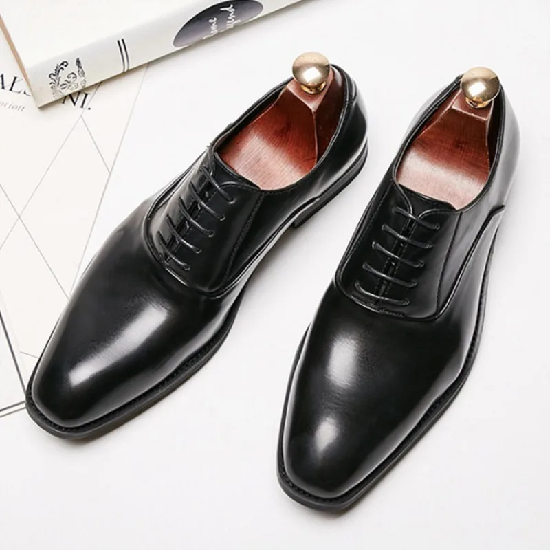 Мужская модельная обувь Весенняя модная официальная повседневная кожаная
