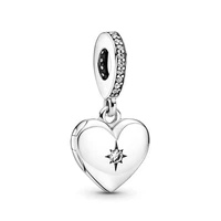 100 925 silver new openable heart box pendant suitable for original pandora bracelet necklace womens diy charm jewelry