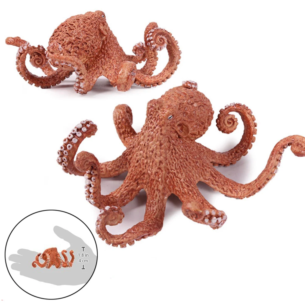 

Inch Animal Toys Set Plastic Octopus Toy Action Figure PVC Sea Life Decor Simulation Wildlife Model Ocean Party Decorations Show