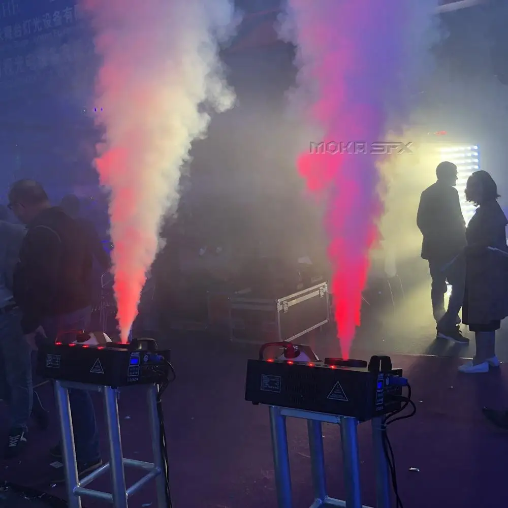 1500 Вт светодиодный вертикальный противотуманный аппарат суперструйный дымовой