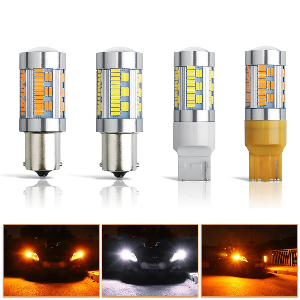 12 В 105smd Canbus 4014 1156 BA15S P21W 1157 P21/5W BAY15D BAU15S PY21W T20 светодиодный Автомобильные