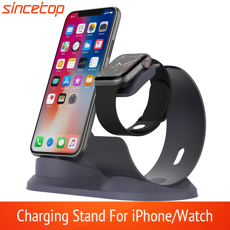 Настольная зарядная док станция для Apple Watch алюминиевая подставка мобильного