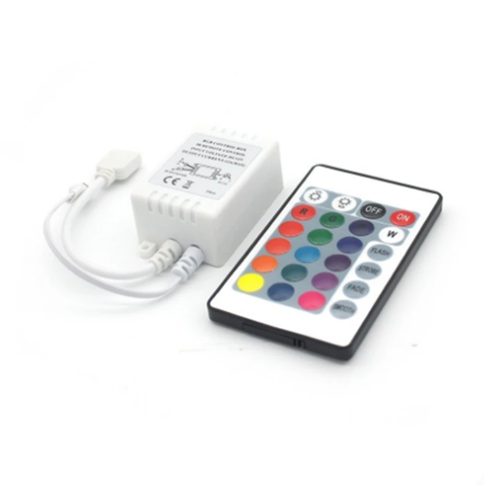 Светодиодный ИК контроллер с 24 клавишами для SMD3528/5050/5730/5630/3014 RGB светодиодный мини