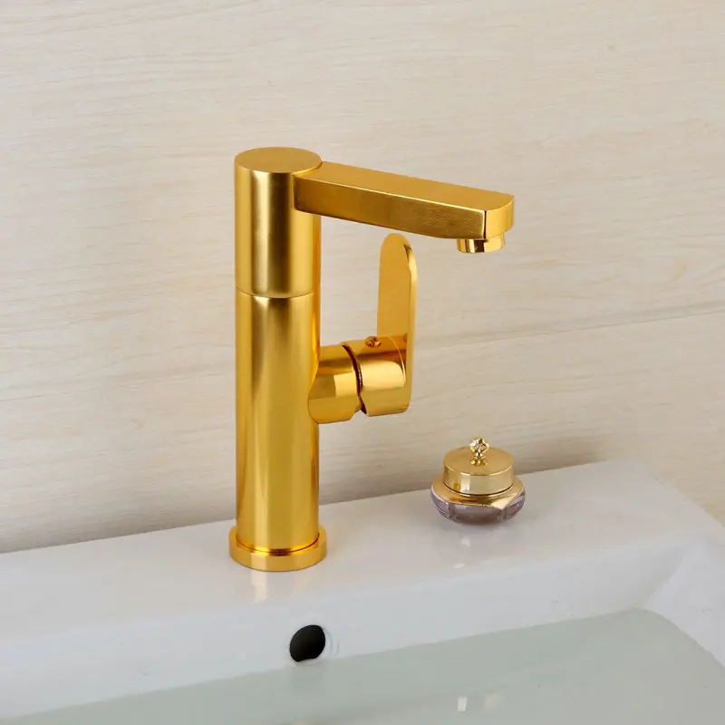 Basin Faucet 5 Monite смеситель для ванной комнаты 7 вариантов ручная роспись пространство Алюминиевые Металлические материалы 1 ручка горячий и холодный смеситель, кран - Цвет: Basin Faucet 5