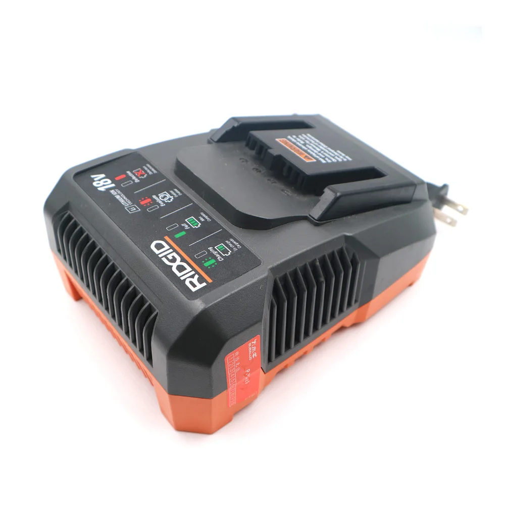 C& P для фирменного использования подлинный ridgid AEG CH03 18 в двойной химический умный аккумулятор зарядное устройство BL1218 L1830R R840083 литий-ионный аккумулятор зарядное устройство