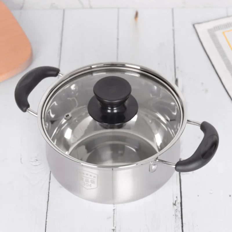 Кастрюля для супа из нержавеющей стали с крышкой|Кастрюли и бульона| |