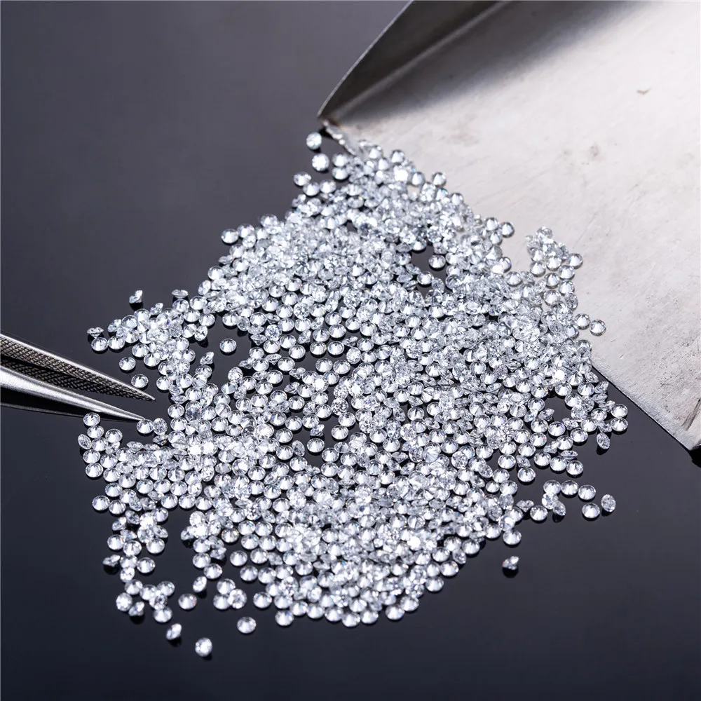

Wholesale Small Size Moissanites Loose Stone100% DF White Color 0.8mm to 2.9mm Round Shape Moissanite For Jewelry Making