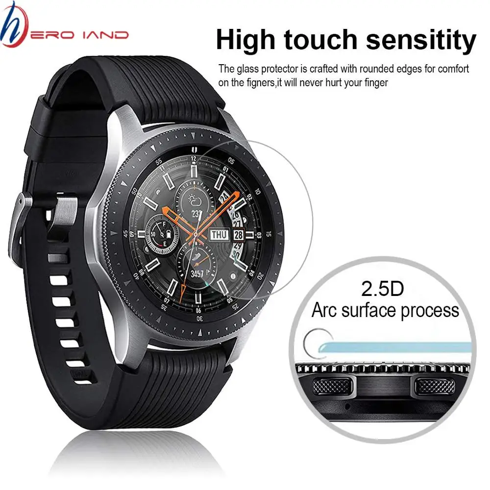

Твердое стекло 9H для Samsung Galaxy Watch 46 мм аксессуары противоударные Смарт-часы Закаленное стекло Защитная пленка для экрана