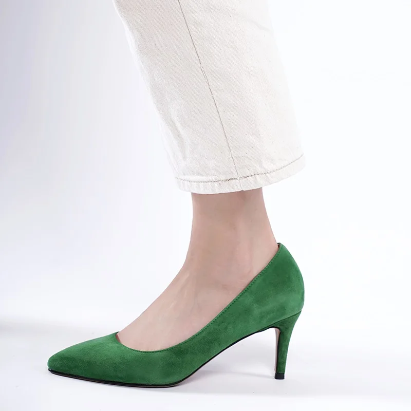 Туфли-лодочки женские на тонком высоком каблуке Офисная повседневная обувь