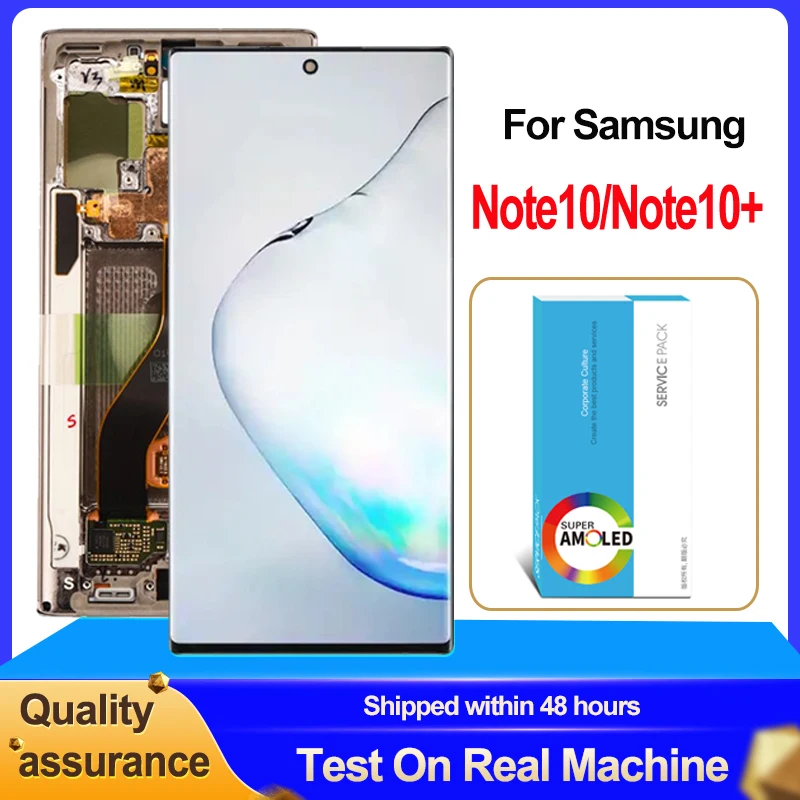 Оригинальный динамический AMOLED дисплей для Samsung Galaxy Note 10 + SAMSUNG N970F Plus N975 сенсорный