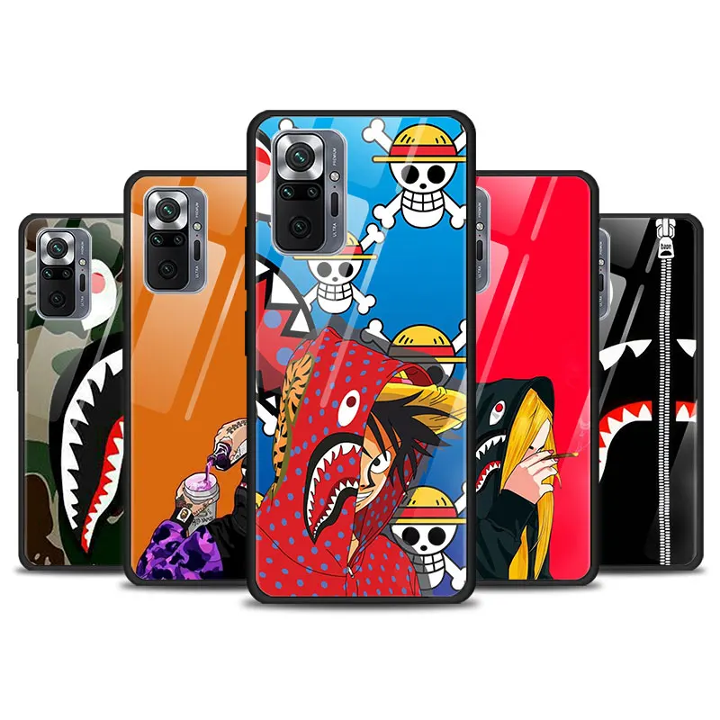 Модный мультяшный чехол с головой акулы для Xiaomi Redmi K40 K30 K20 9T 9C 9A 9 8A 7 Pro Plus из