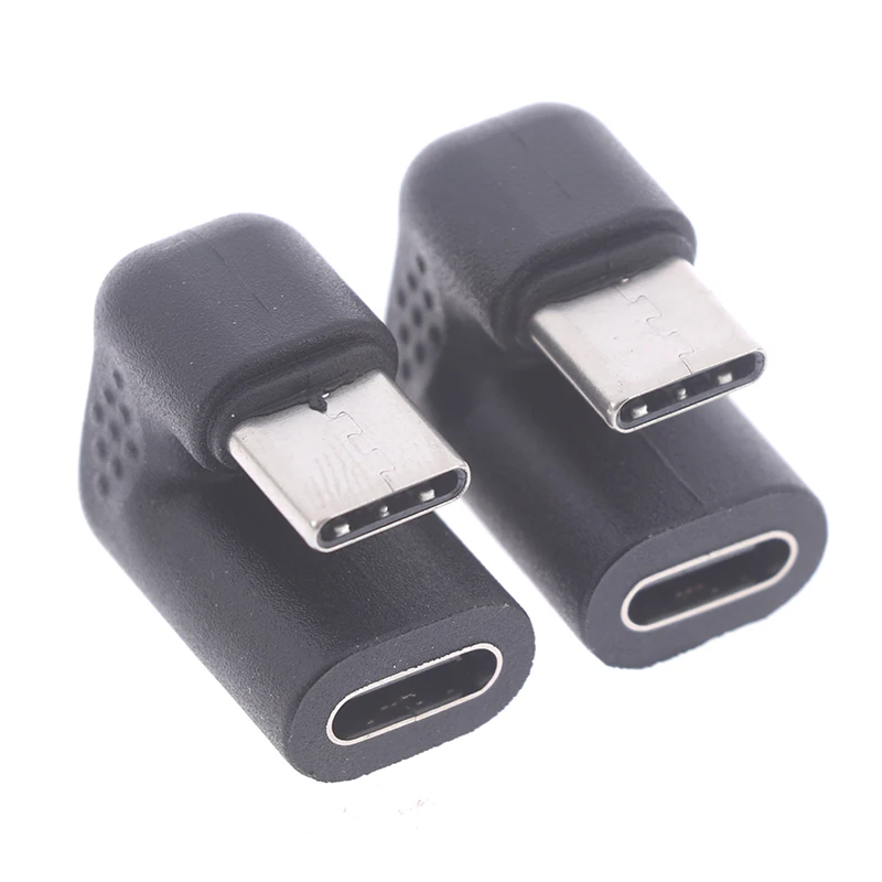 

1PC 180 Degree Right Angle USB 3.1 Type C Male To Female USB-C Converter Adapter