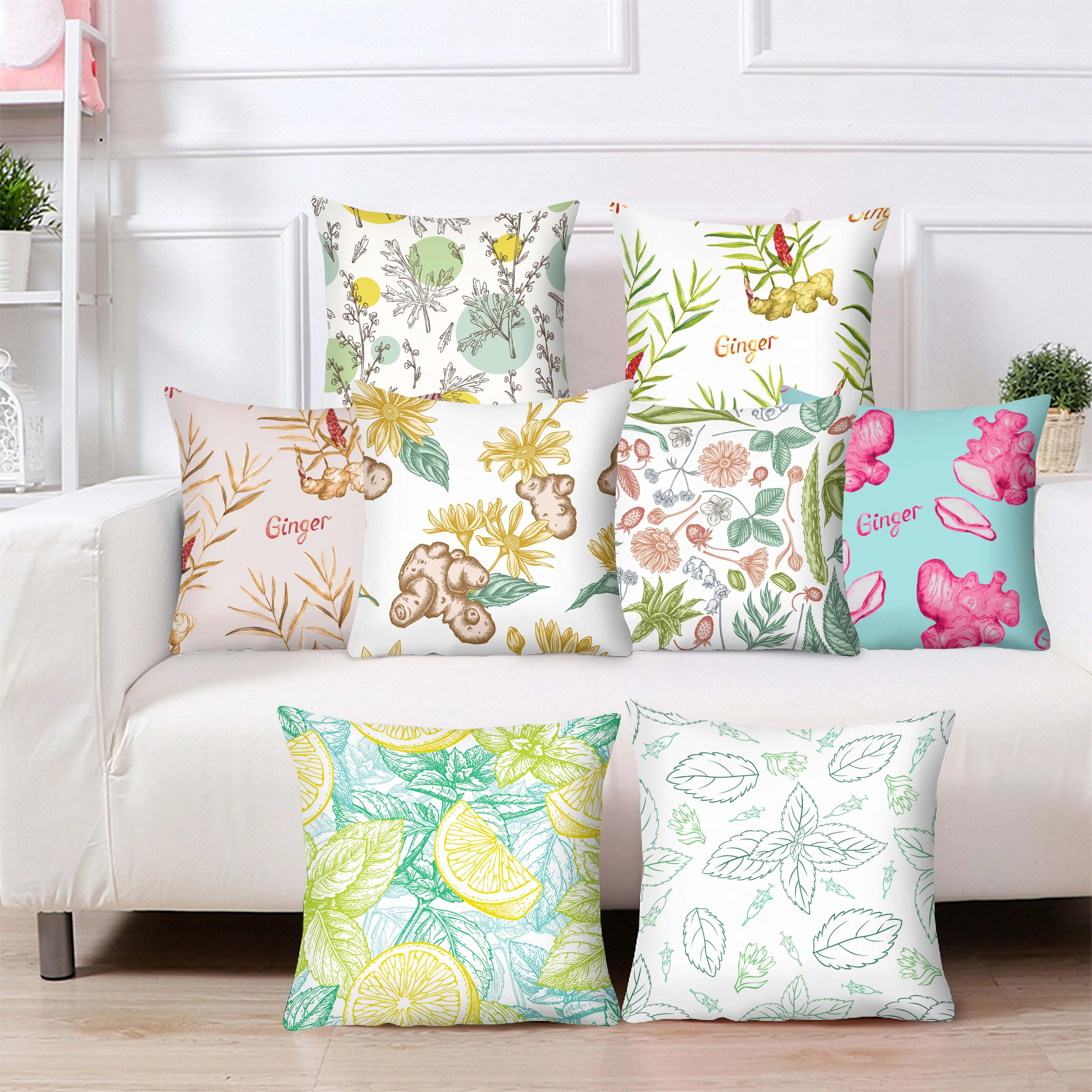 

landscape Decorative jungle decoration Pillow for Sofa Printing Decoration Throw Cover 45x45 Autumn Decoration Pillow In The Car