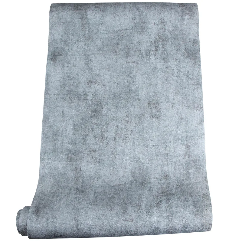 

Retro Nostalgic Cement Gray Solid Industrial Style Wallpaper Solid Color Restaurant Bar Hotel Clothing Shop Wallpaper Waterproof