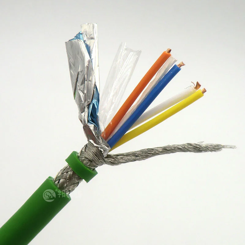 Кабель шины Profinet 4 ядра 0.38мм ² 22AWG высокая гибкая шина провод 5 м | Обустройство