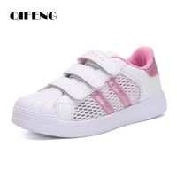new casual shoes girl light sneakers student kid summer size 5 8 9 years old mesh sport footwear 7 12y children flat shoes white