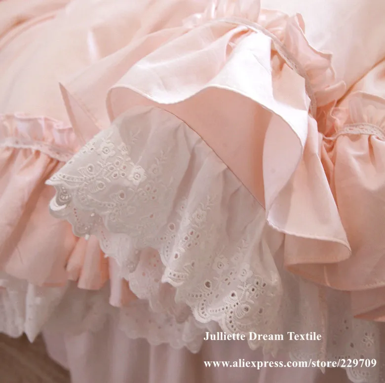 Роскошный комплект постельного белья с вышивкой супер милые постельные