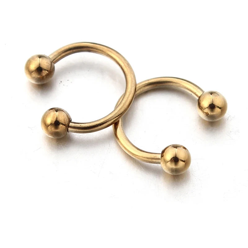 U-образное кольцо для носа из нержавеющей стали пирсинг с шипами завитка ушной