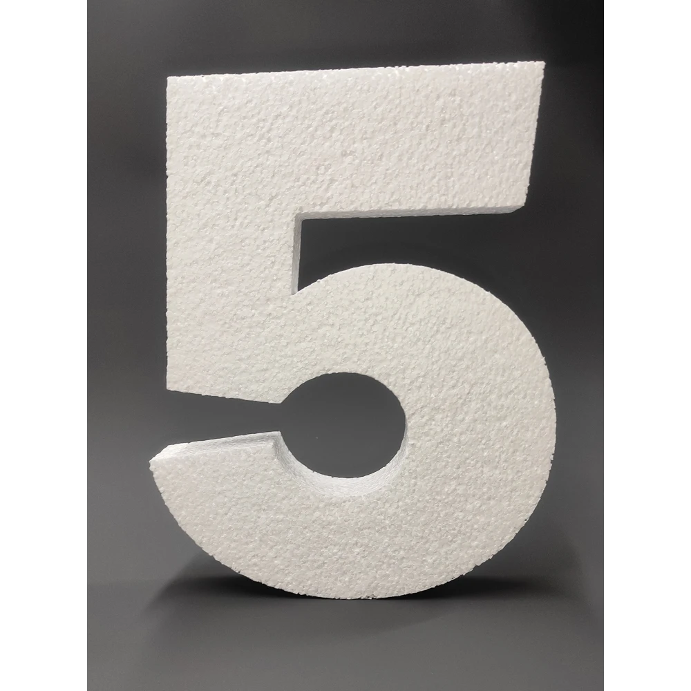 Цифра &quot5&quot. Товары для праздника. Объемная цифра из пенопласта 27.5 см. День