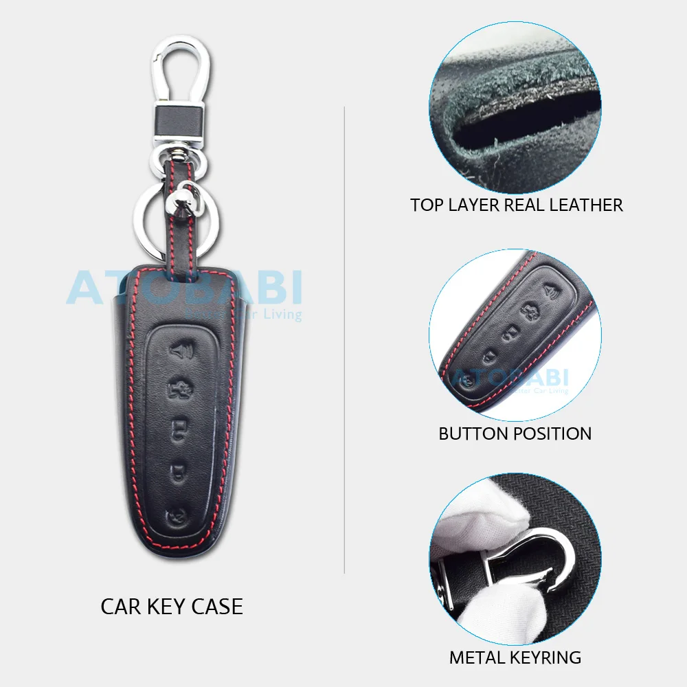 Кожаный чехол для автомобильного ключа Ford C Max Edge удаленное управление гибкий