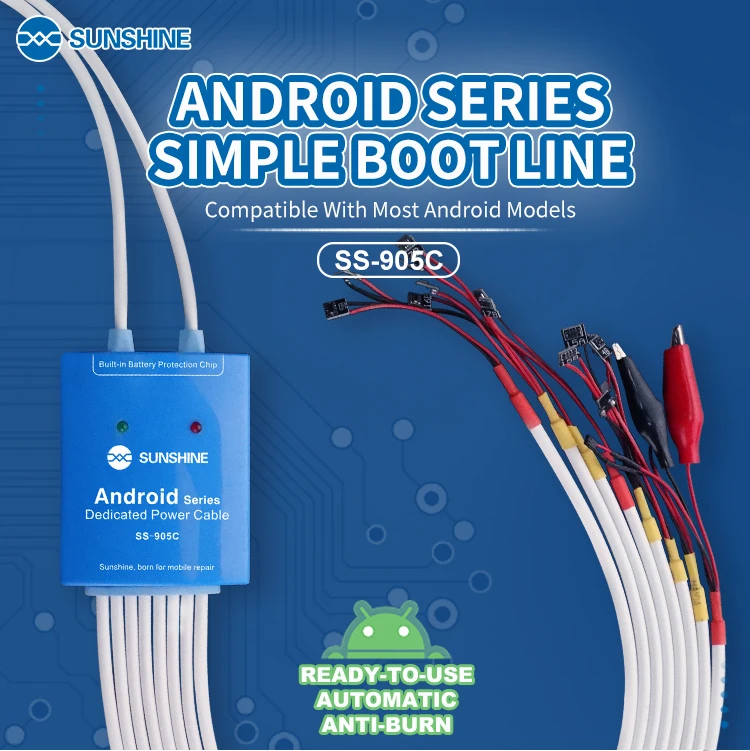 Однокнопочный ботинок на Android для Samsung Huawei Xiaomi и другого бренда кабель питания