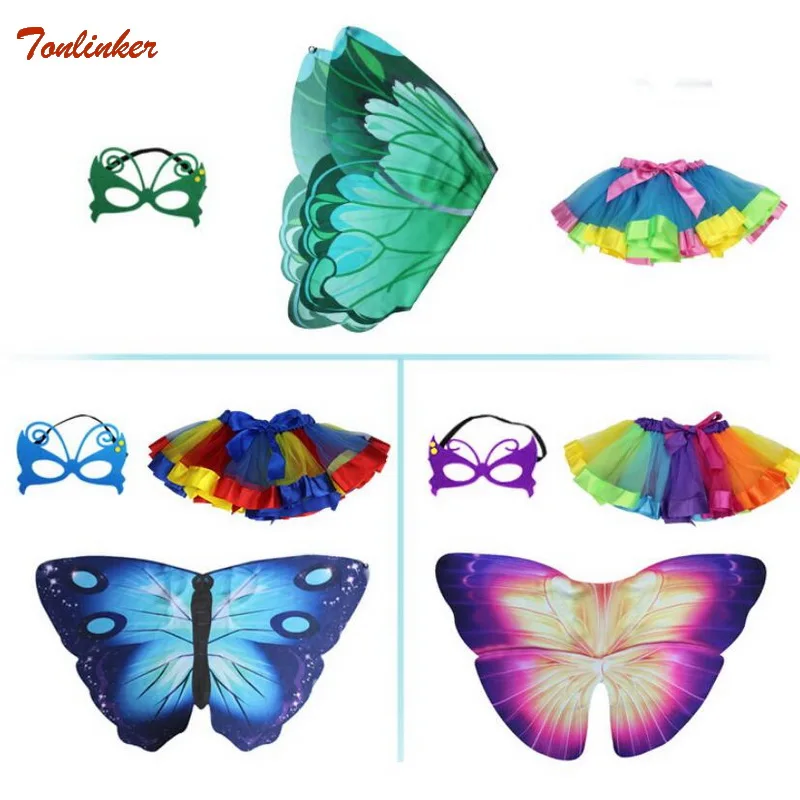 Для девочек Рождественская бабочка роскошное шифоновое женское платье с принтом