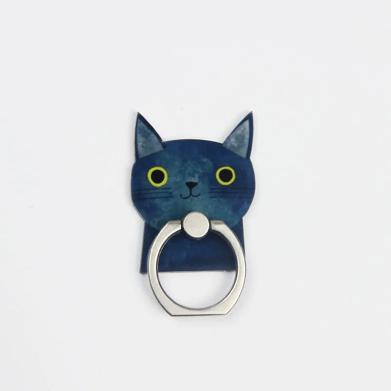 360 градусов мультяшный Кот кольцо на палец подставка для смартфона держатель iPhone