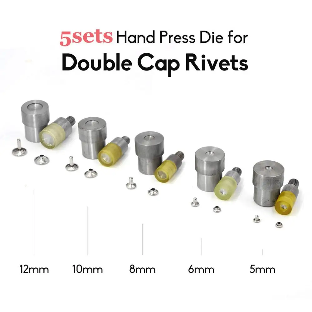 Ручной перфоратор KALASO 1 шт. для люверсов или заклепок с двойной крышкой