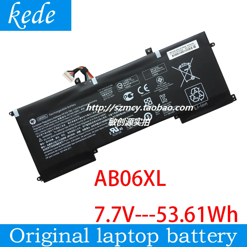 Оригинальный портативный аккумулятор kede AB06XL для HP HSTNN-DB8C AD022TU AD023TU AD024 ENVY13-AD110TU