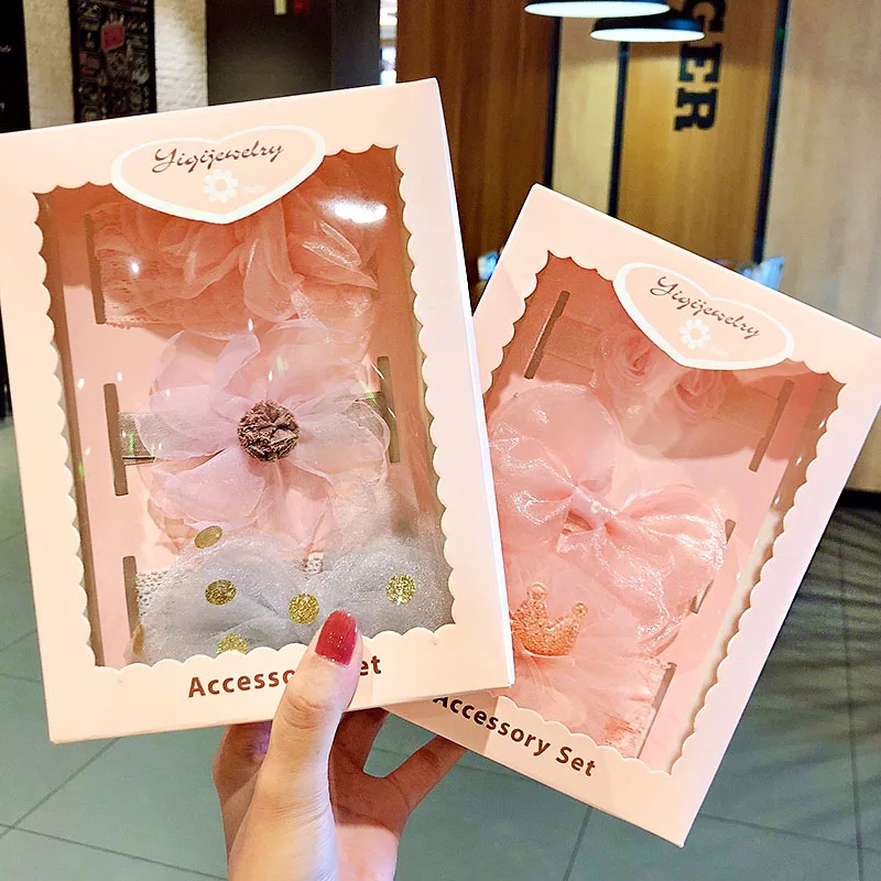 Новинка эластичная повязка на голову с милыми цветами для маленьких девочек 3