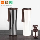 Термос Xiaomi kiss fish Moka, портативная, из нержавеющей стали, с сенсорным OLED-дисплеем