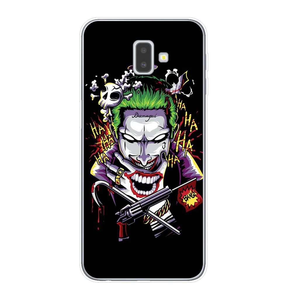 T7840 Joker из фильма ужасов «надевать счастливого лица мягкий TPU чехол для samsung J3 J5 J7 J4 J6 плюс Примечание 10 Pro Прозрачный чехол для телефона - Цвет: T7840