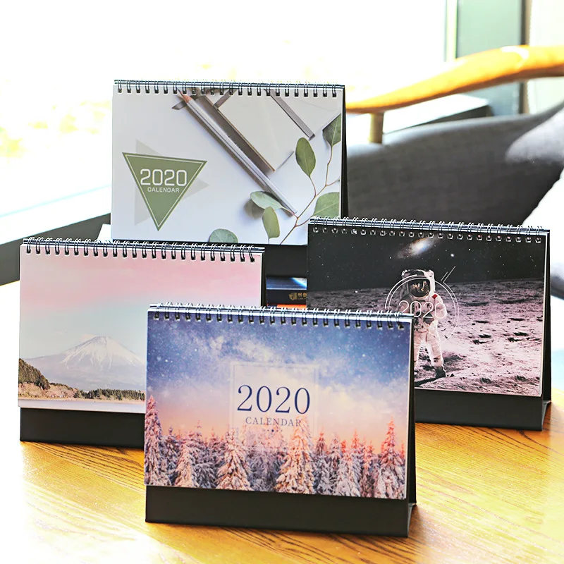 1 шт. 2020 Новый шар кактус Цветок Средний Настольный календарь блокнот для записей