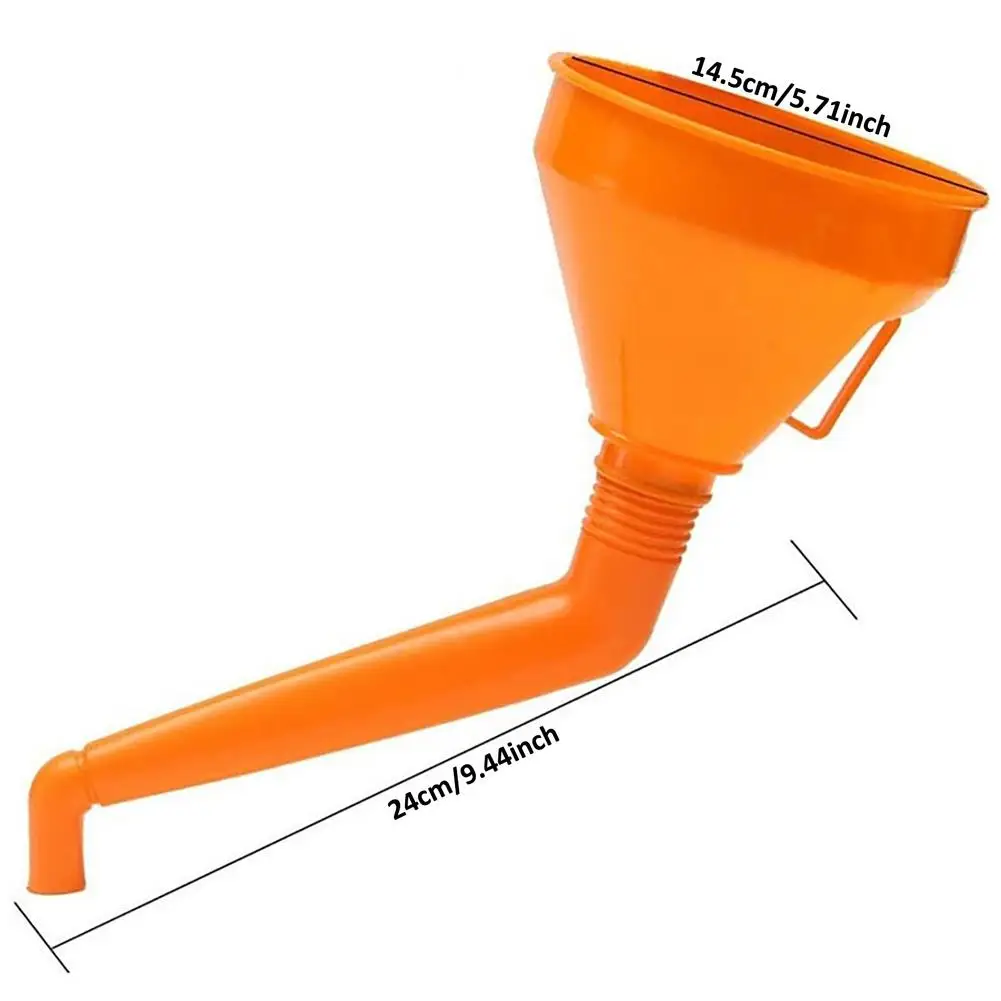 

Plastic Oil Funnel Car Motorcycle Long Mouth Funnel Engine Gasoline Oil Fuel Diesel Water Liquid Filling Tool With Filter Net