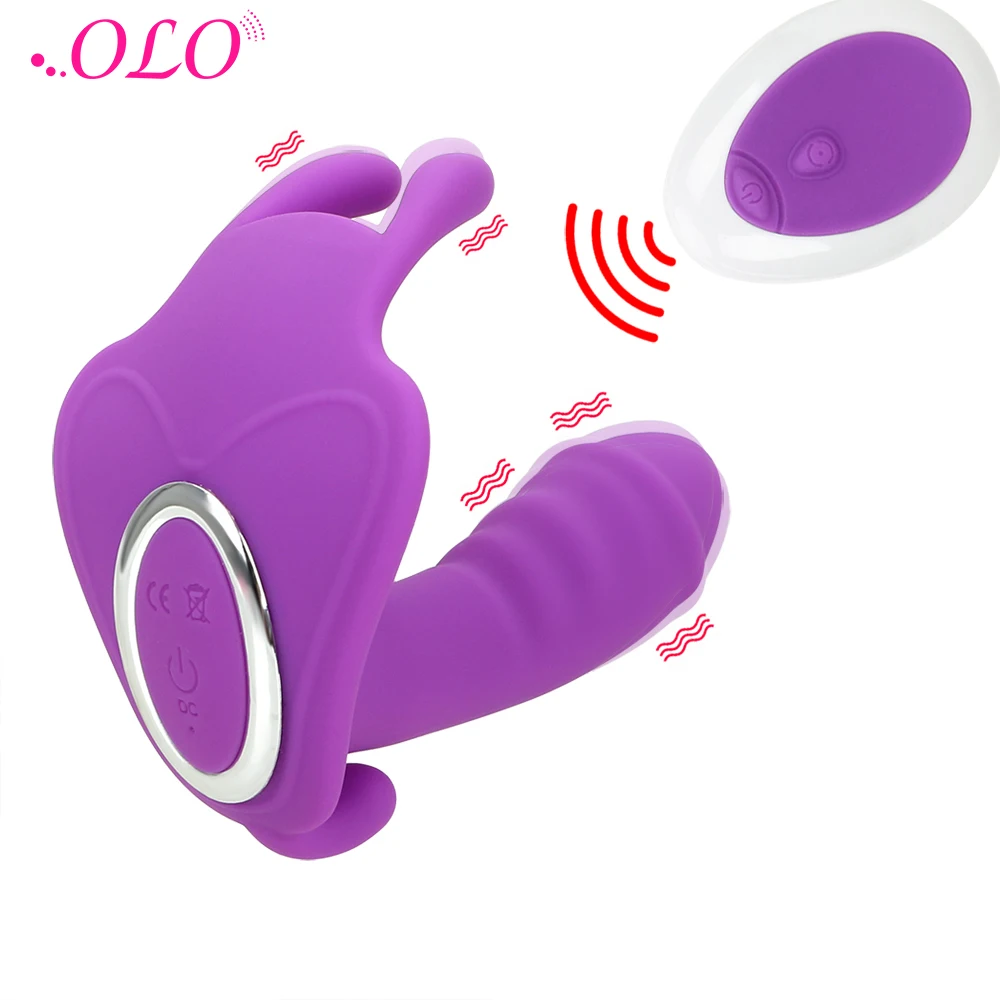 OLO трусики с пультом дистанционного управления носимый Кролик Дилдо Вибратор для