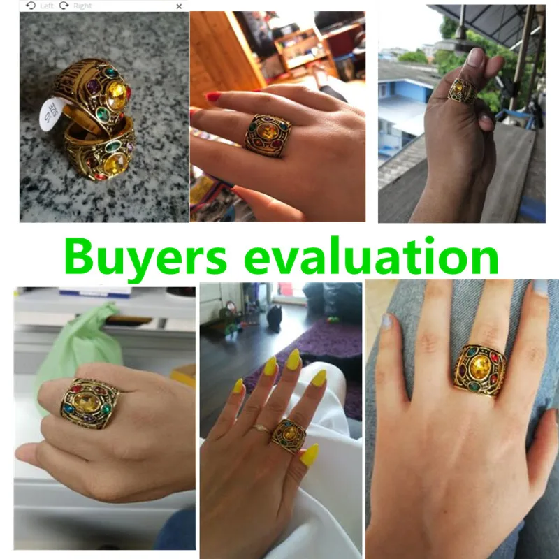 Дропшиппинг Marvel Мстители 4 танос кольца Железный человек Gauntlet bague homme anillos mujer женские ювелирные изделия с кристаллами