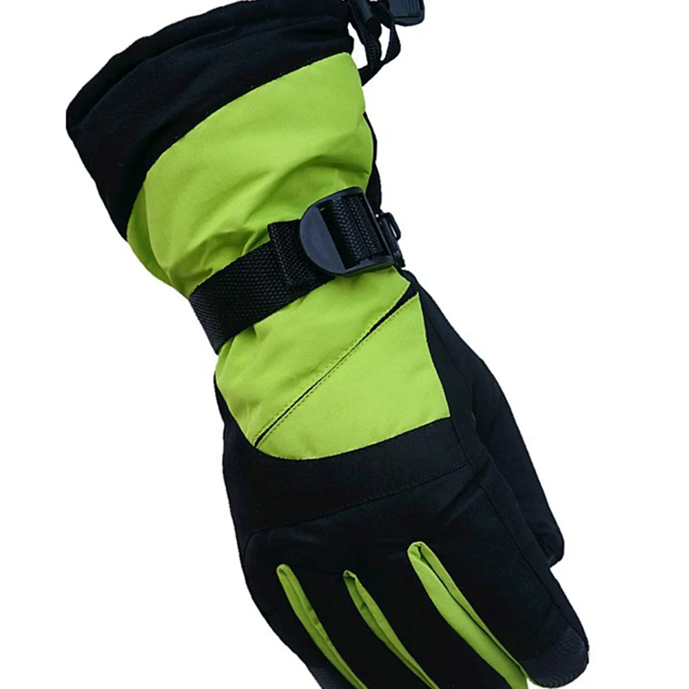 

1 Pair of Assorted Colors Skiing Winter Warm Coldproof Full Finger Anti-Slip Red