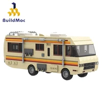 new moc american drama breaking bad classic walter white pinkman cooking lab rv town high tech ideas building block toy kid gift