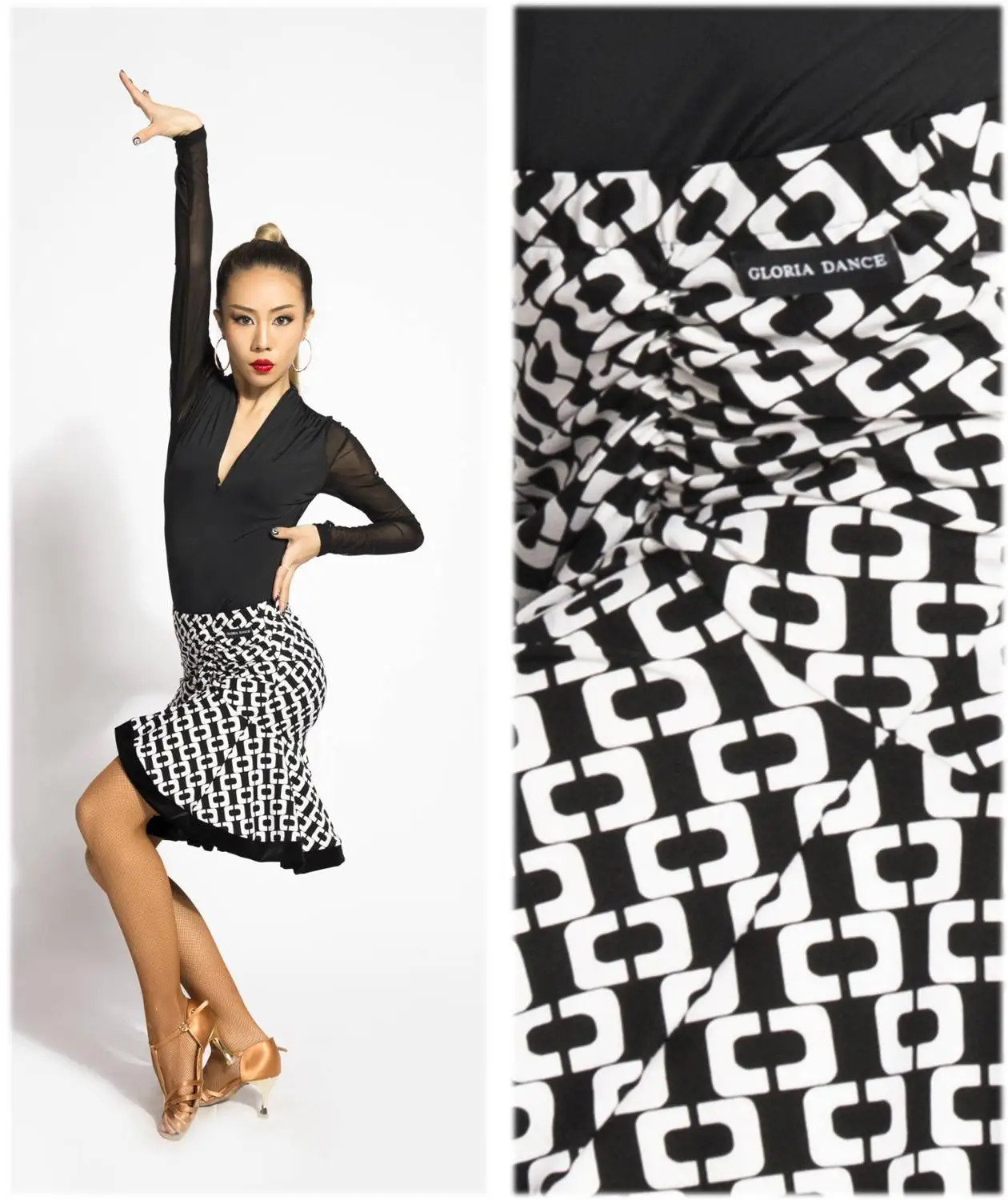 G2047 костюмы для латинских бальных танцев профессиональная юбка моделирования с