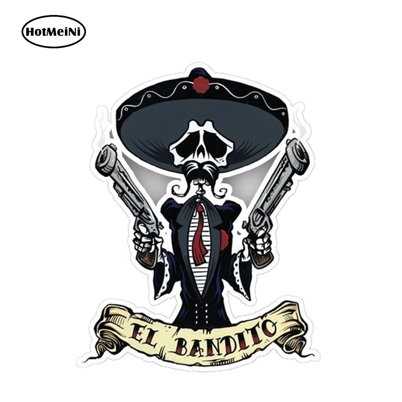 Виниловые стикеры HotMeiNi 13 см x 9 8 забавные el bandito Guns Cool Auto Moto Car Van Bike Truck для тюнинга