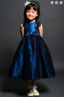 free shipping flower girl dresses for weddings 2016 royal blue party gowns communion kids christmas pageant dresses for girls