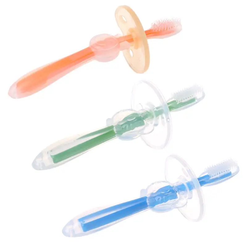 M89CBABY мягкий жевательный гибкий Прорезыватель для обучения зубной щетки