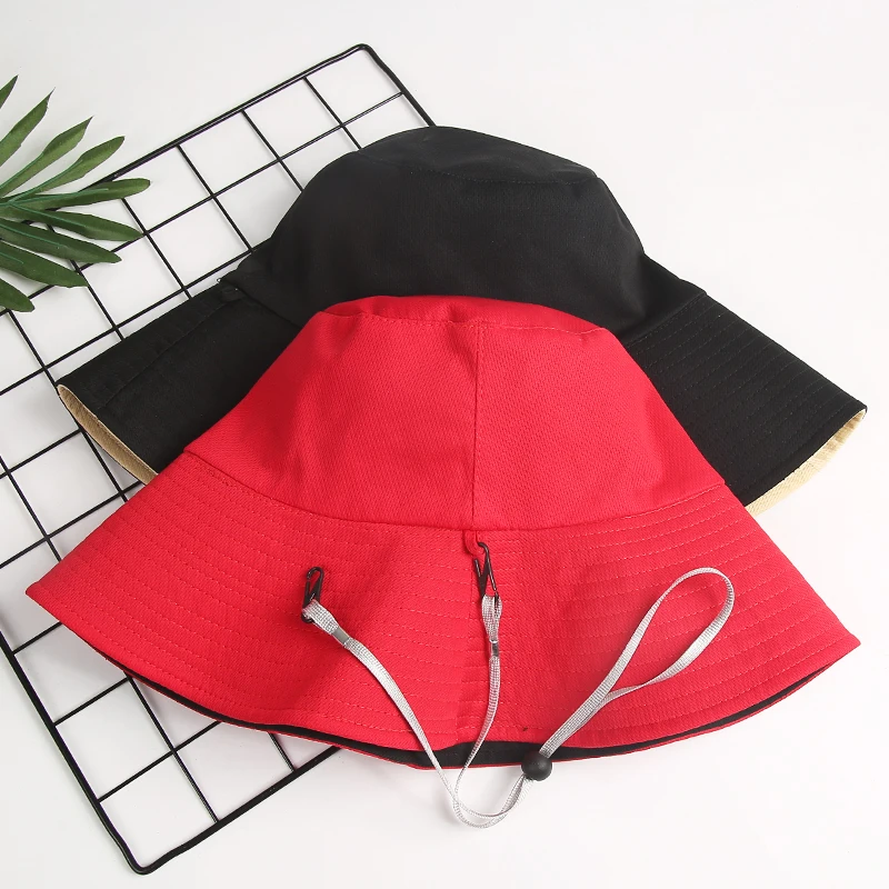 Панама женская двусторонняя универсальная мягкая черная с большими полями |