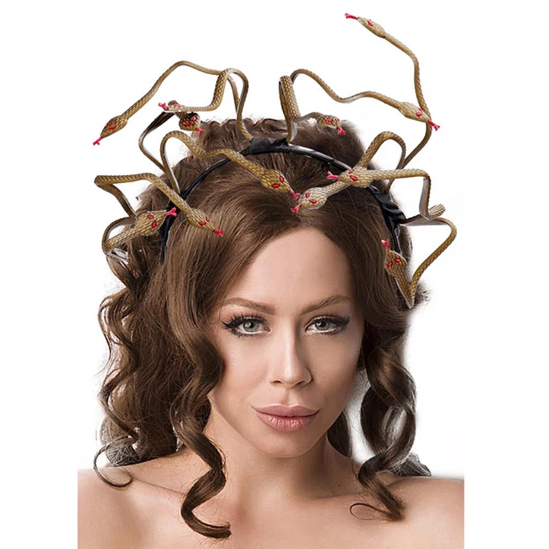 Оплетка для волос "Змеиная имитация" для Хэллоуина, маскарада, косплея для мужчин, женщин и детей FS99 on.