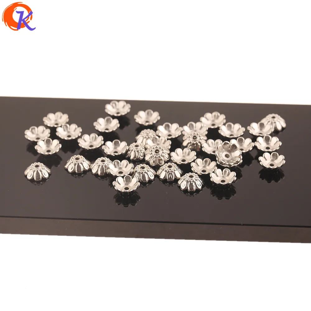 Акриловые бусины Cordial Design 10 мм 1000 шт./фурнитура для сережек/форма цветка/родиевое