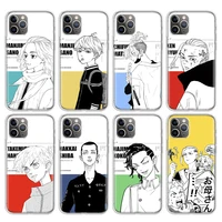 tokyo revengers mikey phone case for apple iphone 13 12 11 pro max se 2020 x xs xr 7 8 6 6s plus soft cover coque fundas